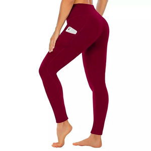 OEM couleurs personnalisées doux haute élastique Fitness Sport Gym Yoga pantalon femmes taille serrée pour la course athlétique Leggings sans couture - Product Image 5