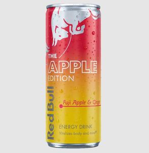 Bebida Energética Red Bull con Sabor a Manzana Fuji y Jengibre, 250 ml, Paquete de 12, Edición de Invierno, Proveedor de Distribución al por Mayor - Product Image 3