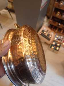 Ustensiles de cuisine traditionnels en cuivre faits à la main, plaques de cuisson et grillades indiennes, Handi en cuivre - Product Image 6