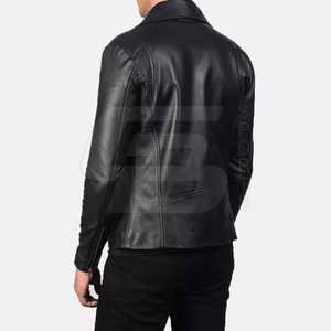 Veste en cuir personnalisée à la mode pour hommes au meilleur prix Veste en cuir à la mode fabriquée au Pakistan à vendre - Product Image 3