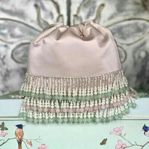 BORDADO deslumbrante EN BOLSOS DE MUÑECA POTLI CUENTAS DE CRISTAL EMBELLECIDAS, CRISTAL, PERLAS TRABAJO PARA FIESTA-DESGASTE/BODA @ 2024 - Product Image 1