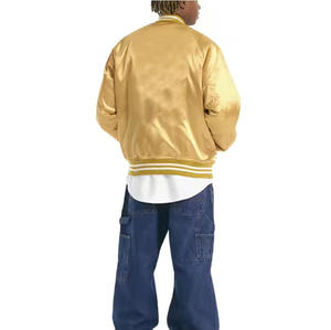 Prix de gros Meilleure vente Article Street Fashion Wear Low quantité minimale de commande Letterman Serviette Broderie Varsity Bomber Jacket - Product Image 4