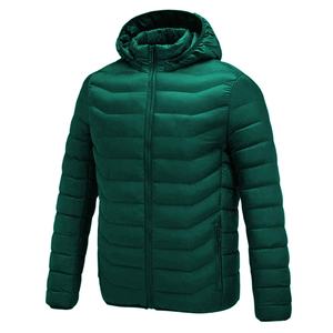New Arrival Stylish Men's Custom Size Winter <b>Warm</b> Long Sleeve Hooded Collar Adults Canvas <b>Waterproof</b> Puffer Jacket - Product Image 2