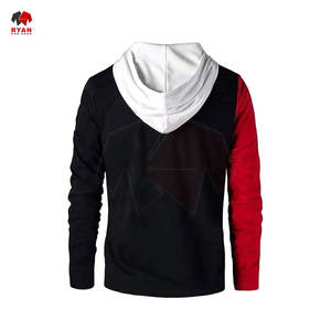 เสื้อฮู้ดผู้ชายพรีเมียม สไตล์คัลเลอร์บล็อก บริการสร้างแบรนด์ตามสั่ง รับผลิตแบบ OEM และ ODM เสื้อผ้าฤดูหนาวมีฮู้ด - Product Image 2