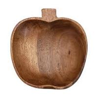 Bol de camping jetable en bois d'acacia, fait main, en forme de citrouille, contemporain, couleur et taille personnalisées, fabriqué en Inde