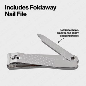 Professional Curved Blade <b>Nail</b> Clipper Custom Logo Stainless Steel Fingernail Toenail Cutter Beauty Grooming <b>Tool</b> - Product Image 3
