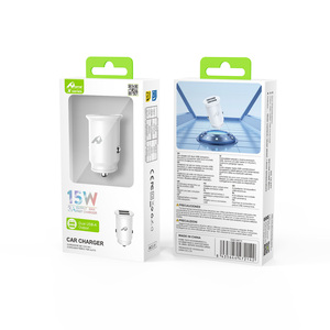 Dual USB Car <b>Adapter</b> #15W MCC-01 White <b>Travel</b> Adaptor - Product Image 2