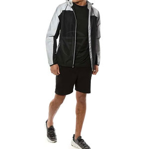 Conjunto de Pantalones Cortos Cortavientos Ligeros para Hombre, con Capucha, Casuales, Sólidos, para Entrenamiento, Resistentes al Viento, de Secado Rápido y Ecológicos - Product Image 4