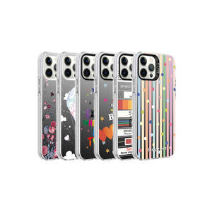 Coque de protection élégante à motif floral Netzy pour iPhone 12 Pro SAFA, étui rigide argenté, finition électro-plaquée, compatible avec 11pro 13pro - Product Image 2