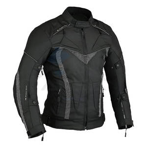 Veste de course de moto blindée imperméable pour hommes, veste de protection en Cordura résistante pour motards, garçons, noir - Product Image 1