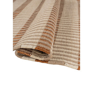 Tapis en jute et chanvre tissés à plat Nomadic Threads beige et marron - Adjc-01 - Rayé - Pour la maison, la voiture, la chambre, le salon, le couloir - Forme rectangulaire - Product Image 2