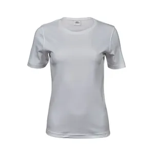 Camiseta Orgánica Interlock para Mujer, Camiseta Promocional Sostenible - Product Image 1