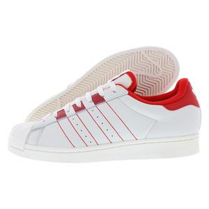 รองเท้าอาดิดาส ซูเปอร์สตาร์ สำหรับผู้ชาย สี: สีกากี/สีแดง ของแท้ 100% - Product Image 1