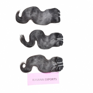 Extensiones de Cabello Humano Remy Virgen 100% Natural de Onda Profunda India con Cutícula Alineada, de Encaje Completo, Fáciles de Usar, Venta al por Mayor para Fabricantes - Product Image 2