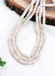 Cuentas de Sillimanita Facetadas de 6mm a 7mm, Gemas Naturales Blancas para Joyería Fina, Gemas Prismáticas - Product Image 2