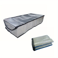 Couverture isolante et imperméable toutes saisons pour trappe de grenier avec fermeture éclair, épaisse, anti-poussière et résistante à l'humidité