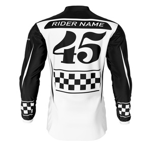 Maillot de motocross à manches longues en polyester 100% à séchage rapide personnalisable vêtements de motocross grande taille par sublimation - Product Image 2