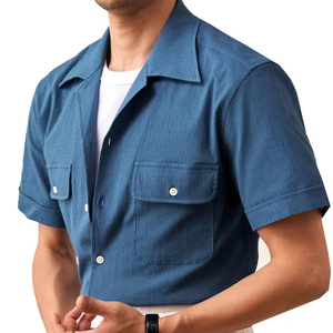 B2B Fashionable <b>Men's</b> 100% Cotton Made <b>Cuban</b> <b>Shirts</b> Trendy Cotton <b>Cuban</b> Collar <b>Shirts</b> <b>For</b> <b>Men's</b> Summer Wear - Product Image 1