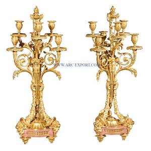 Candelabros decorativos de mesa de 5 brazos, candelabros de gran tamaño para el hogar y la boda, candelabro de interior de calidad de lujo - Product Image 3