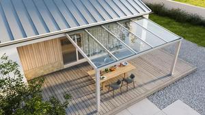 Système de toit en verre fixe en aluminium thermolaqué personnalisé, écologique, imperméable, résistant à la pourriture, anti-nuisibles, facile à assembler, de luxe - Product Image 4