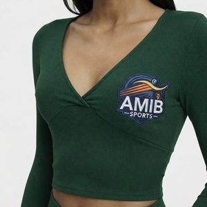 Women Ribbed Yoga <b>Set</b> Women Premium Stretch Yoga Fitness Uniform Full Sleeve Solid <b>Green</b> Activewear Workout - Product Image 4