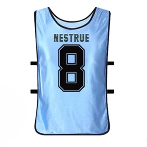 Gran oferta, chaleco de entrenamiento de fútbol de poliéster transpirable personalizado, Pinnies de fútbol y Baberos de entrenamiento de malla para jugadores de fútbol - Product Image 6