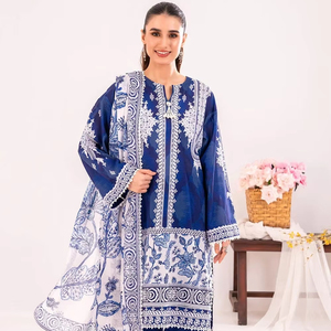 Robe d'hiver lourde 2025 femmes meilleure vente nouveau Design pelouse Shalwar Kameez robe avec Dupata lavable dames meilleur prix - Product Image 1