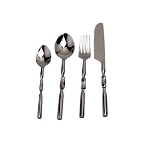 Heavy Duty vente en gros pas cher prix exportateur de l'inde en acier inoxydable poignée ondulée couverts hôtel restaurant ensemble - Product Image 3