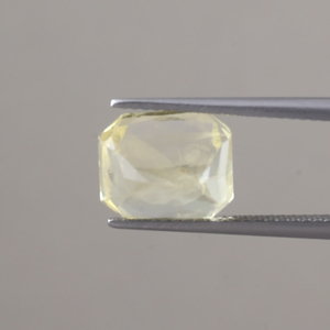Saphir bleu jaune naturel, pierre précieuse en vrac, certifié IGI, qualité AAA, 11x8,5 mm, taille émeraude, 7,05 carats, finition légère de cirage/entraînement à l'huile - Product Image 3
