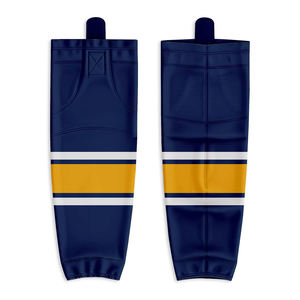 Couleur personnalisée et logo Chaussettes de sport unisexes en polyester pour hockey sur glace Prix raisonnable Chaussettes légères en polyester pour hockey sur glace - Product Image 1