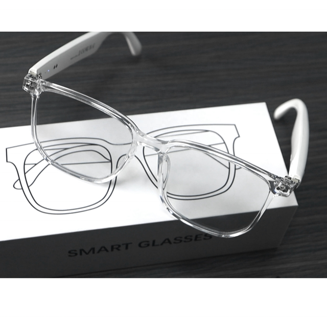 Smart for Glasses with Audio Voice Assistant Remote Camera & Multi-Mode Features IPX-5 Waterproof & Magnetic Charging