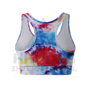 Sujetador deportivo de sublimación para mujer personalizable, precio al por mayor, Sujetador deportivo sublimado de alto soporte sin costuras - Product Image 6