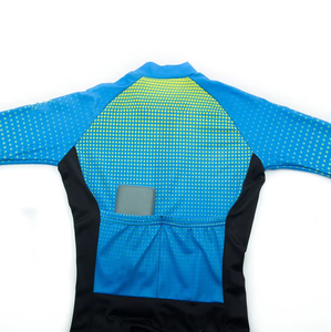 Traje de Ciclismo Personalizable con Logotipo, Elástico en Cuatro Direcciones, de Secado Rápido, Manga Corta, con Estampado de Puntos en Degradado y Acolchado, para Equipos Profesionales y Paseos en Club - Product Image 3