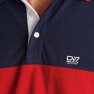 100% hombres de alta calidad para Polos de manga corta Slim Fit logotipo personalizado impreso tela de lona transpirable diseño liso en blanco - Product Image 5