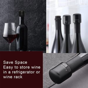 <span class=keywords><strong>Bouchon</strong></span> à <span class=keywords><strong>vin</strong></span> noir, en plastique, réutilisable, rangement et conservation du <span class=keywords><strong>vin</strong></span> - Product Image 4