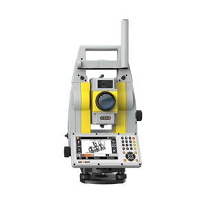 Niveau laser robotisé topographique complet d'occasion, instrument de nivellement automatique avec affichage numérique et accents jaunes, usage industriel - Product Image 4