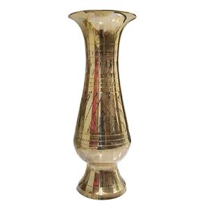 High Quality Brass Flower <b>Vase</b> With Durable <b>Engraving</b> Polish Finished For Tabletop Home Decor And Table Decoration - Product Image 4