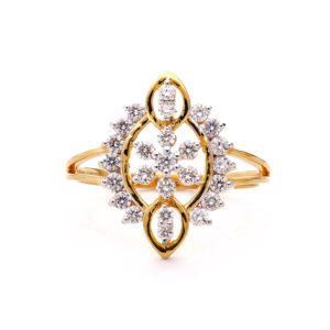 Anillos de Boda Clásicos de Oro con Diamantes para Mujer, Ideales para Compromiso y Regalo - Product Image 1