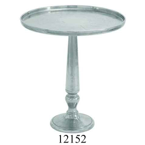Mesa de bandeja redonda de aluminio de diseño antiguo de bronce moderno para decoraciones de hogar y oficina - Product Image 6