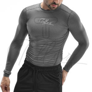 Nouvelle Arrivée 2026 – Maillot de Compression de Fitness pour Homme, Séchage Rapide, Manches Longues, Spandex/Polyester, Haute Qualité, Vente en Gros OEM - Product Image 1
