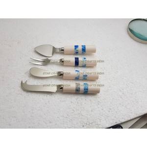 Juego de Cubiertos de Resina y Acero Inoxidable Diseñado por un Fabricante Profesional SCI, Juego de Cubiertos de 4 Piezas para Fiestas - Product Image 4