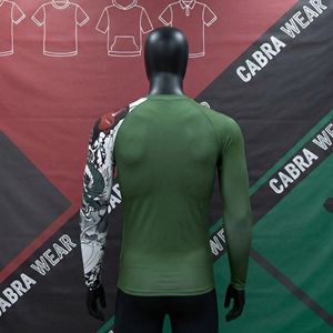 Rashguard Personalizado de Alta Calidad para Hombre, BJJ MMA, Manga Larga, Poliéster/Nailon, Secado Rápido, Ecológico, Transpirable, con Logotipo Personalizado - Product Image 3