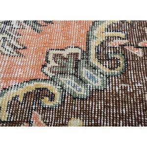 Tapis en laine noué à la main de grande taille, motif médaillon rouge et orange, pour salon, couloir rectangulaire - Pae-2929 - Product Image 3