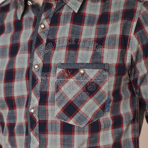 FANTASY WEAR OEM Chemises à carreaux décontractées pour hommes, en coton Oxford, à manches longues, avec poche et boutons, de haute qualité, certifiées CE - Product Image 6