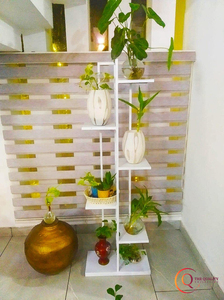 Ensemble de jardinières murales en fer plaqué or, trois pots de fleurs suspendus pour balcon et salon, article décoratif très vendu - Product Image 2