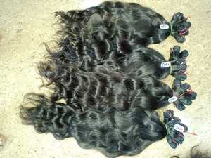 Extensions de cheveux vierges indiennes de haute qualité, tissage à la machine, double trame, douces, brillantes, couleur naturelle, toutes les couleurs disponibles - Product Image 6