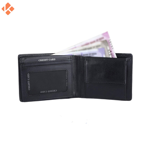 Carteras cortas de cuero genuino 100% para hombres de buena calidad de cuero real profesional hecho a medida en Pakistán tipo de cierre abierto - Product Image 2