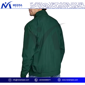 Veste coupe-vent légère pour hommes Design personnalisé avec fermeture à glissière avec logo brodé Idéal pour la randonnée, le personnel ou l'utilisation promotionnelle - Product Image 4