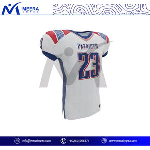 Camiseta de Fútbol Americano Unisex de Alta Calidad, 100% Poliéster, Transpirable, Tallas Grandes, con Logotipo Personalizado Sublimado, Manga Corta - Product Image 5