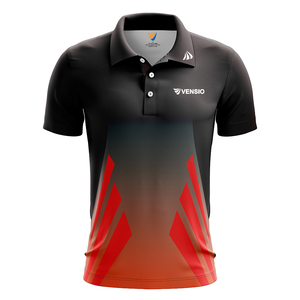 Chemise de golf sportive tricotée pour homme à manches courtes, coupe classique, pour l'extérieur - Product Image 3